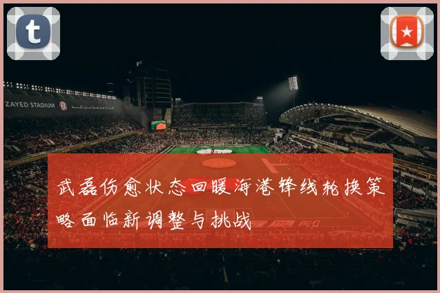 武磊伤愈状态回暖海港锋线轮换策略面临新调整与挑战